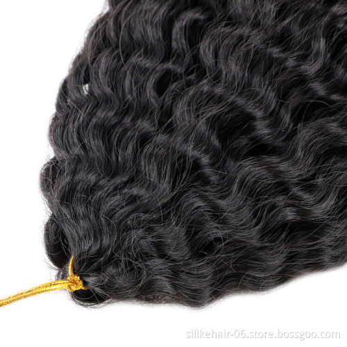 Afro Kinky Curly Crochet Hair Synthetic Brazilian Braids Curly Soft Ombre Brown Braiding Hair Extensions  brazilian hair braids